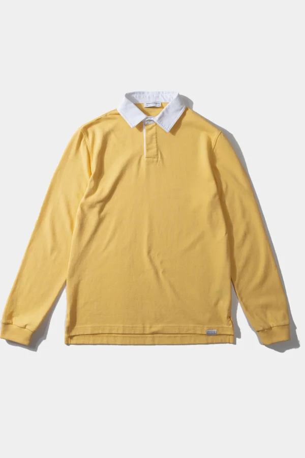 Edmmond Studios Spring Polo Plain Yellow | Men Polos