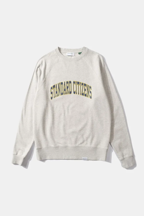 Edmmond Studios Standard Plain Light Grey Melange | Men Sweatshirts