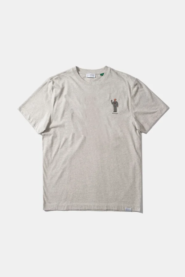 Edmmond Studios Stock Market Plain Grey | Men T-Shirts