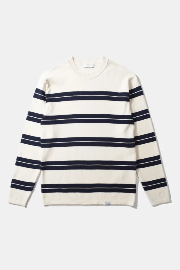 Edmmond Studios Striped Sweater Plain Beige | Men Knitwear