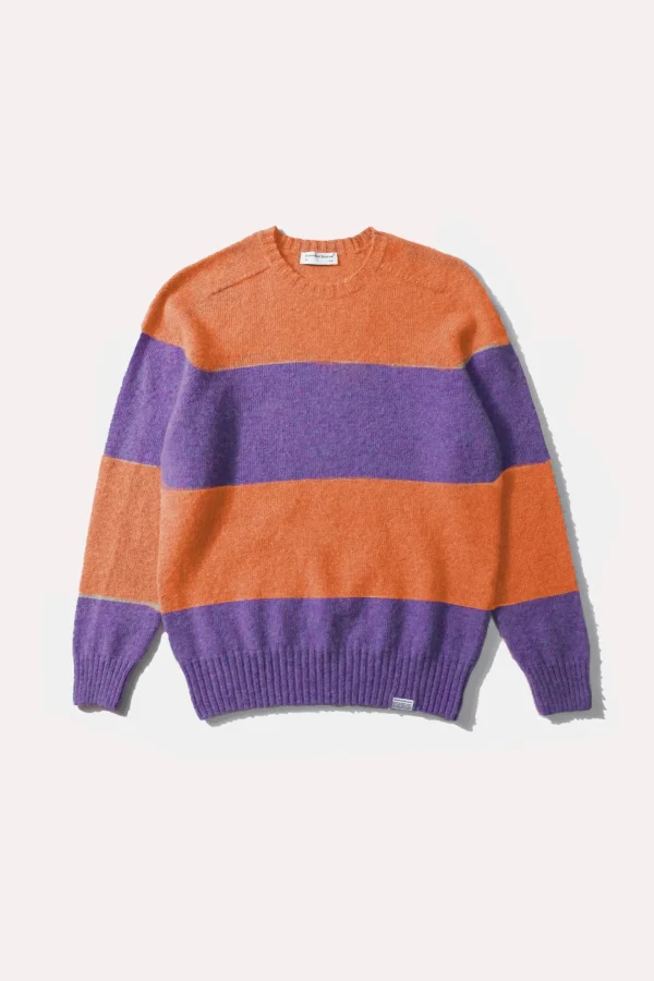 Edmmond Studios Stripes Sweater Plain Orange | Men Knitwear