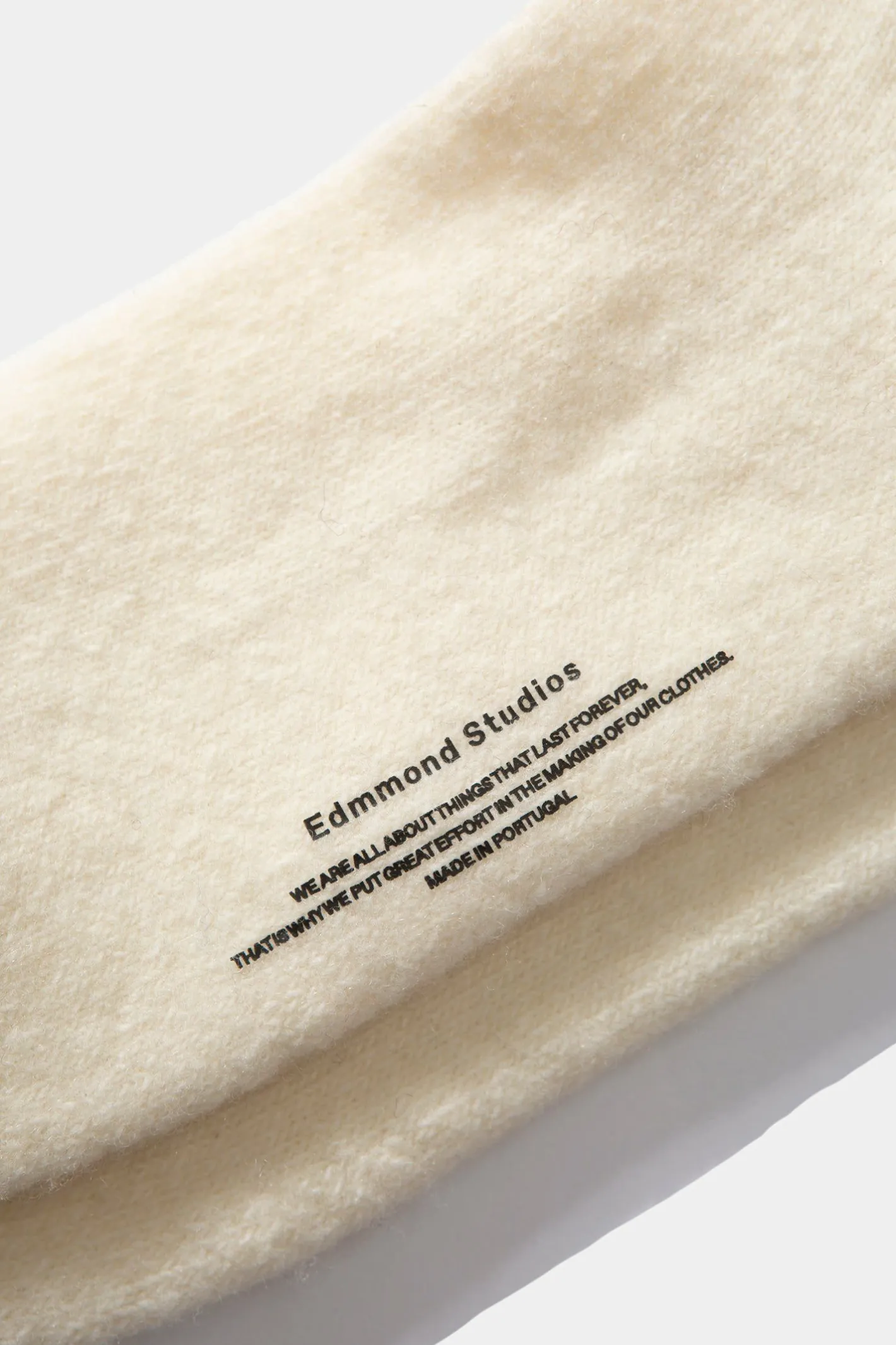 Edmmond Studios Tag Socks Plain Off White | Men Accessories