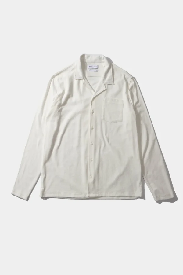 Edmmond Studios Terry Long Shirt Plain Off White | Men Shirts