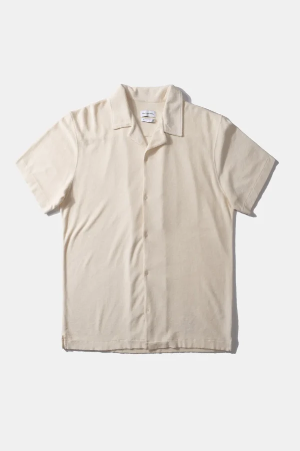 Edmmond Studios Terry Shirt Plain Off White | Men Shirts