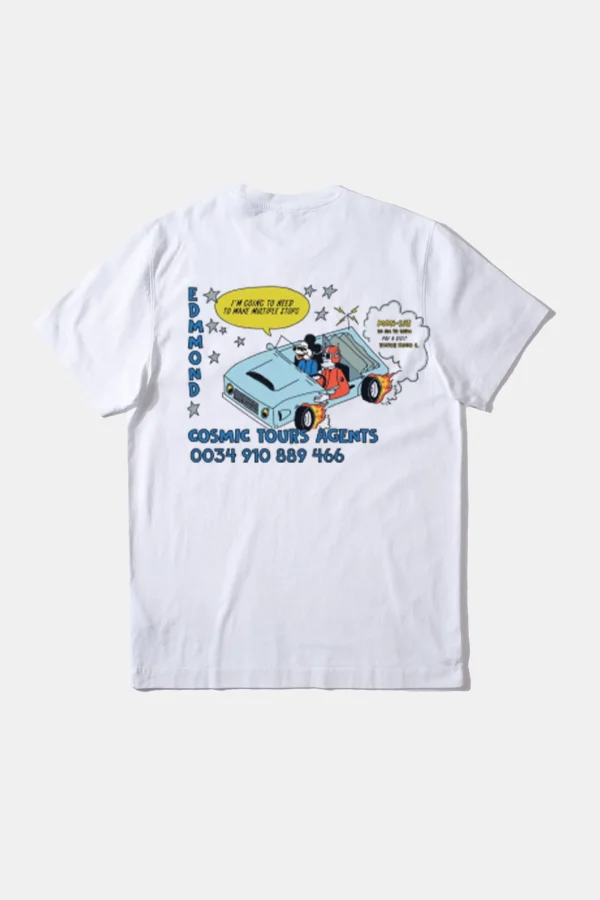 Edmmond Studios Tours Plain White | Men T-Shirts